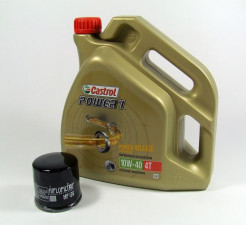 Service Wartung Ölwechsel Castrol Power 1 10W-40 passend für Suzuki GSF 600 1200 1250