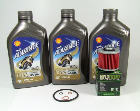 Service Wartung Ölwechsel Shell Advance 4T 10W-40 passend für Yamaha XT TT 600 660