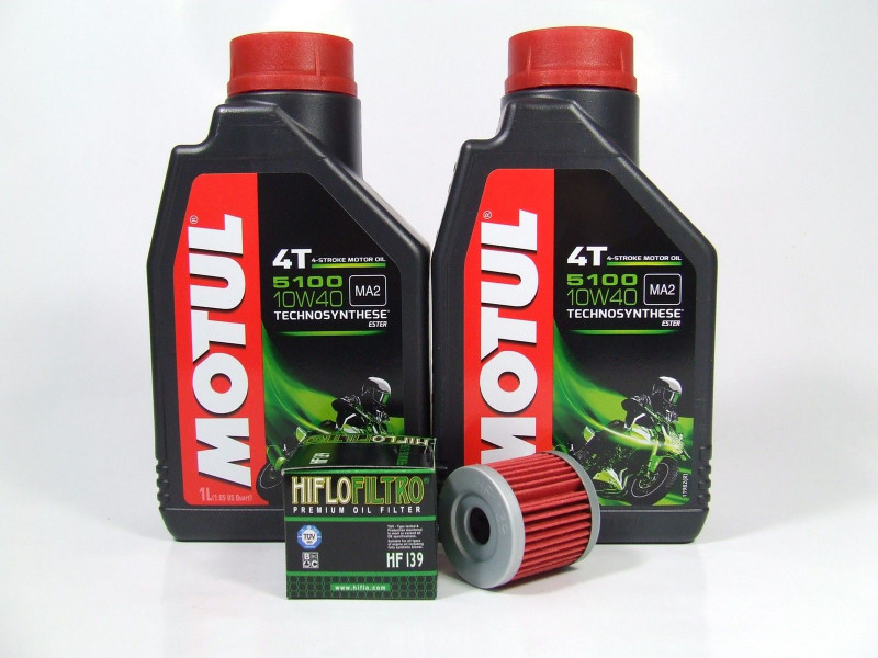 Service Kit Ölwechsel Öl + Ölfilter Motul 10W-40 passend für Suzuki DRZ 400  DR-Z400