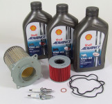 Service Kit Ölwechsel Ölfilter Shell Advance Ultra 10W40 passend für Suzuki GS 500 E